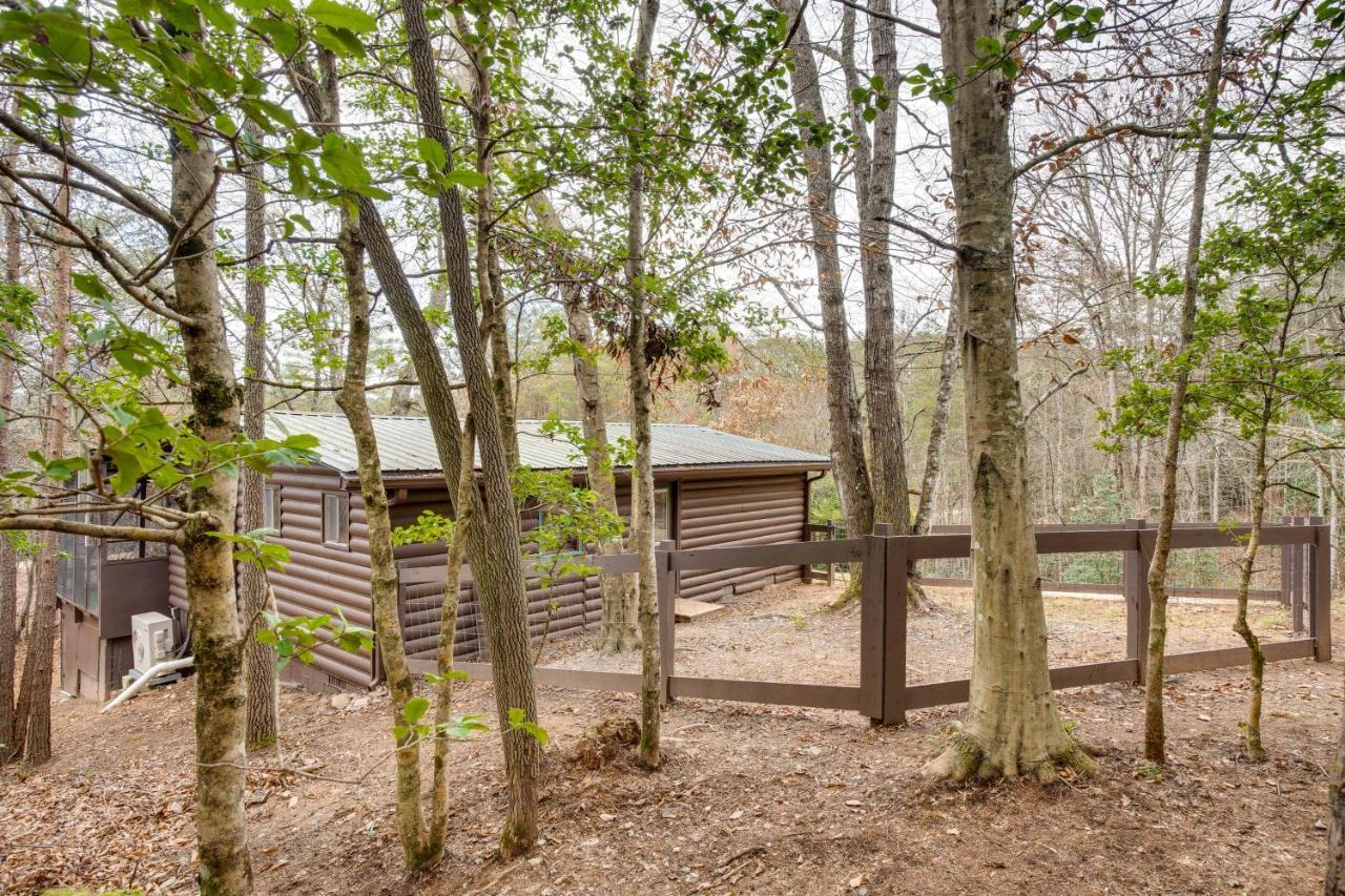 Peaceful Warne Cabin Fenced Yard And Screened Porch Brasstown 外观 照片
