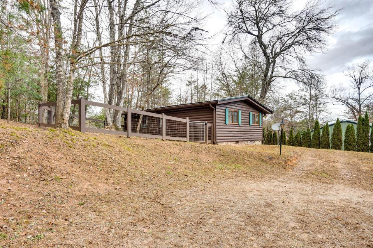 Peaceful Warne Cabin Fenced Yard And Screened Porch Brasstown 外观 照片